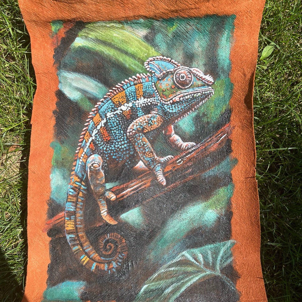Colorful Chameleon Art for Reptile Enthusiasts